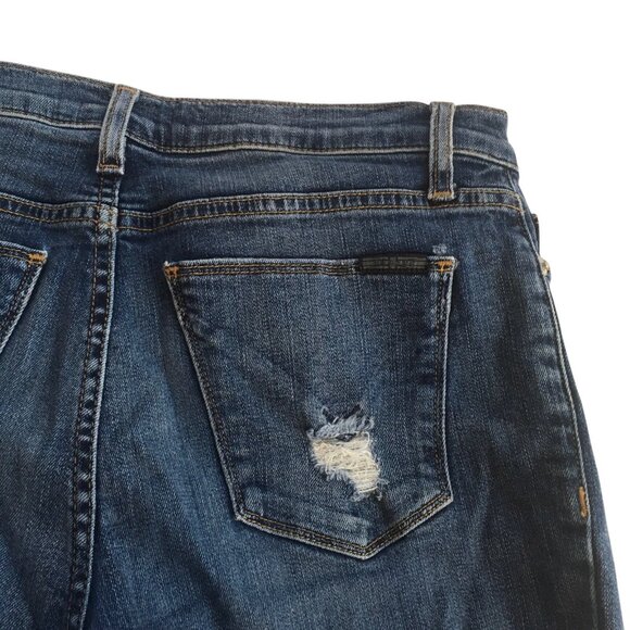 Hudson Jeans Womens 28 Blue Straight Leg Distressed Stretch Denim Stretch - Picture 6 of 12